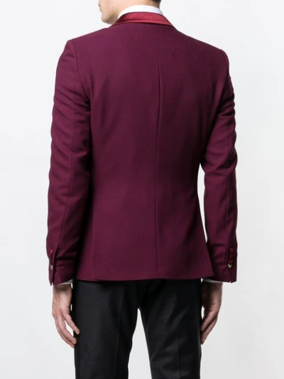 Shop Lords And Fools Shawl Collar Tuxedo Jacket - Red