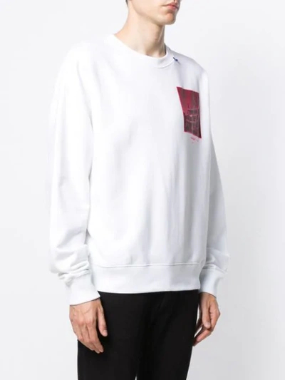 Shop Off-white Graphic Print Sweatshirt In White