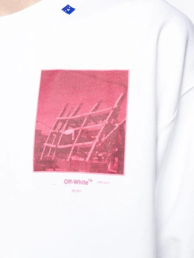 Shop Off-white Graphic Print Sweatshirt In White