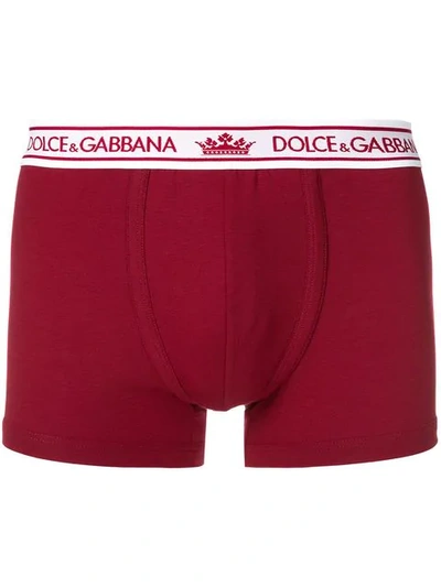 Shop Dolce & Gabbana Classic Briefs In Red