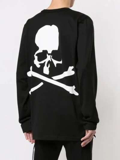 Shop Mastermind Japan Skull Logo Long Sleeve T In Black