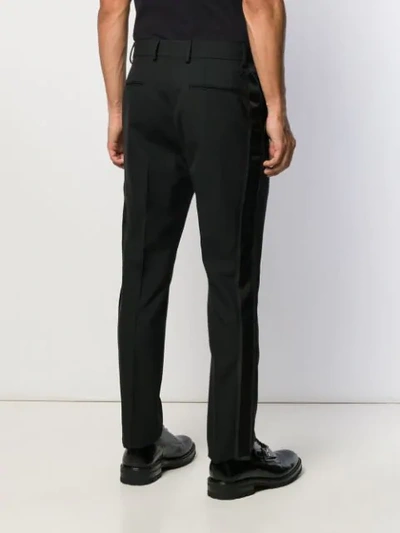Shop Fendi Straight-leg Tailored Trousers In Black