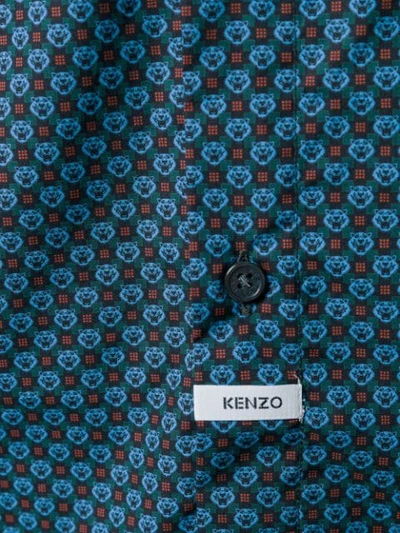 Shop Kenzo Printed Shirt In Blue
