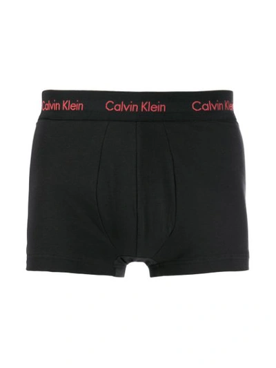 Shop Calvin Klein 3er-set Shorts Mit Logo - Schwarz In Black