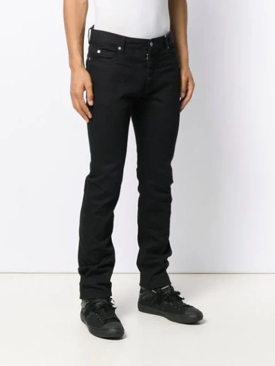 Shop Maison Margiela Slim-fit Jeans In Black