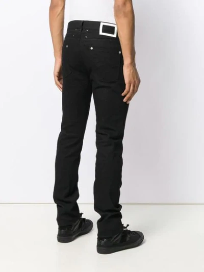 Shop Maison Margiela Slim-fit Jeans In Black