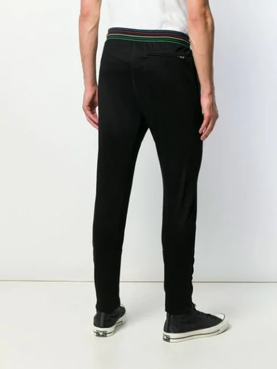 PS PAUL SMITH STRIPED TRACK PANTS - 黑色