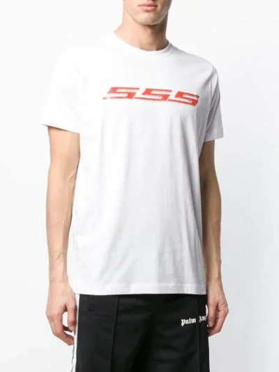 Shop Sss World Corp Malcolm Logo T-shirt In White