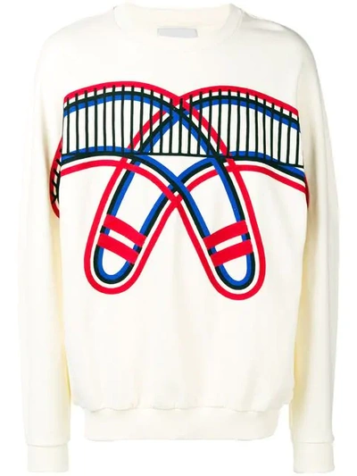Shop Henrik Vibskov Boomerang Embroidered Sweatshirt In White