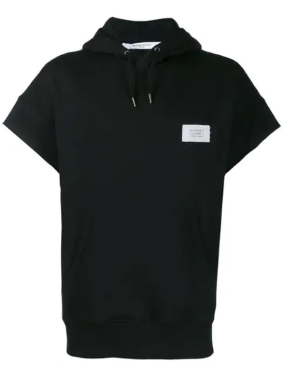 Shop Givenchy Short-sleeve Hoody In Black