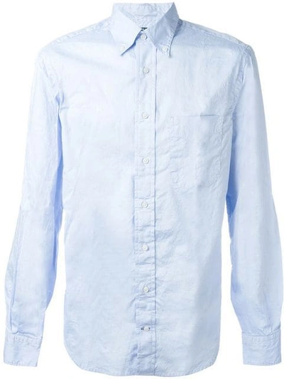 Shop Gitman Vintage Zephyr Oxford Shirt In Blue