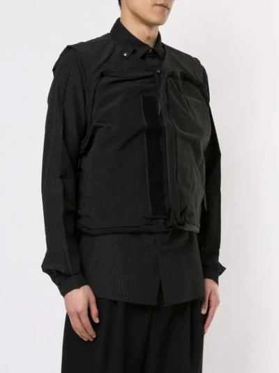 Shop As2ov Shrink Camp Vest In Black