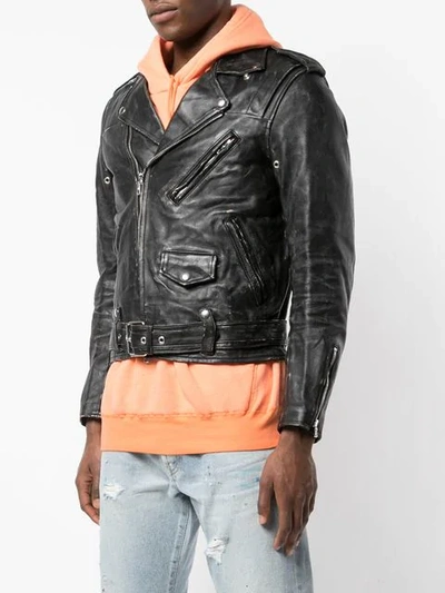 Shop John Elliott Biker Jacket In Black