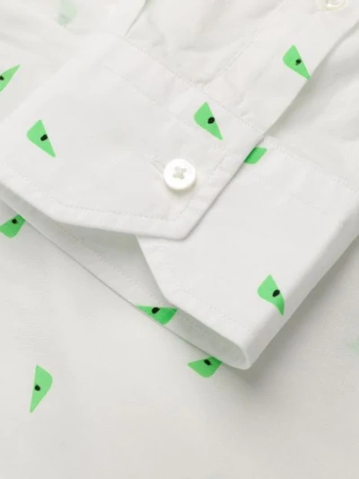 Shop Fendi Bag Bugs Print Shirt In F0q9v Verde Fluo