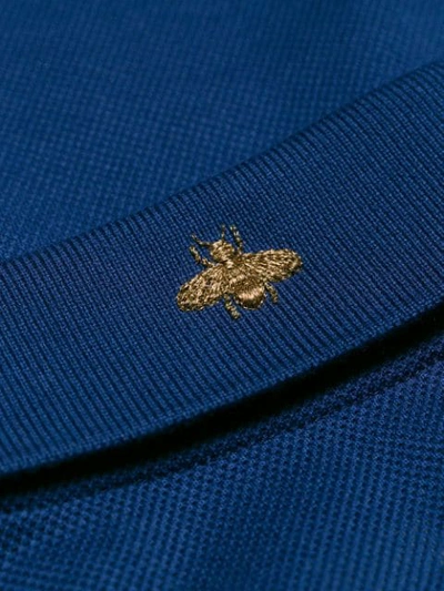 GUCCI 刺绣衣领POLO衫 - 蓝色