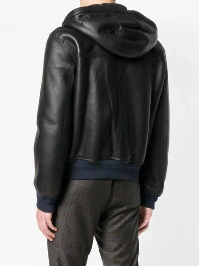 Shop Lanvin Bomber Style Jacket In Black