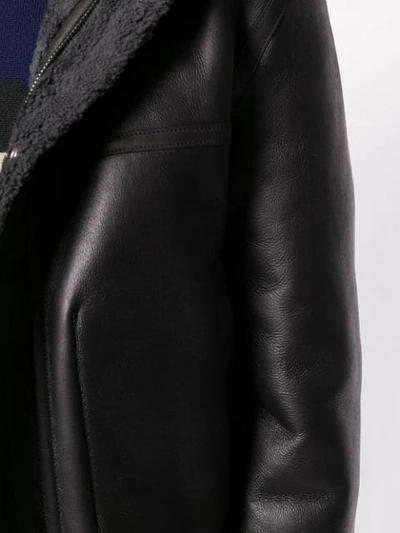 Shop Lanvin Bomber Style Jacket In Black