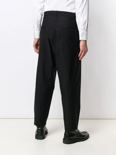 YOHJI YAMAMOTO TAILORED TROUSERS - 黑色