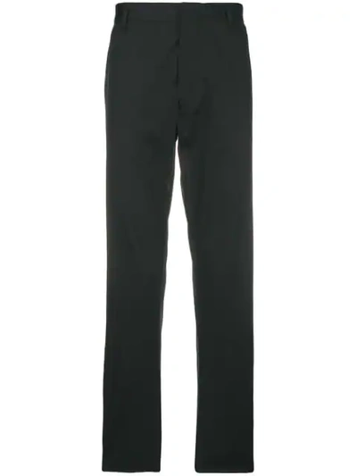 Shop Prada Slim Classic Trousers In Black