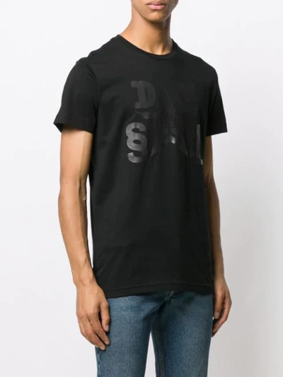 Shop Diesel 3d Print T-shirt In Black