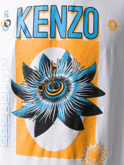 Shop Kenzo Bamboo Rice T-shirt In White