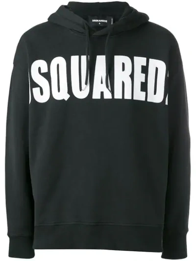 Shop Dsquared2 Kapuzenpullover Mit Logo - Schwarz In Black