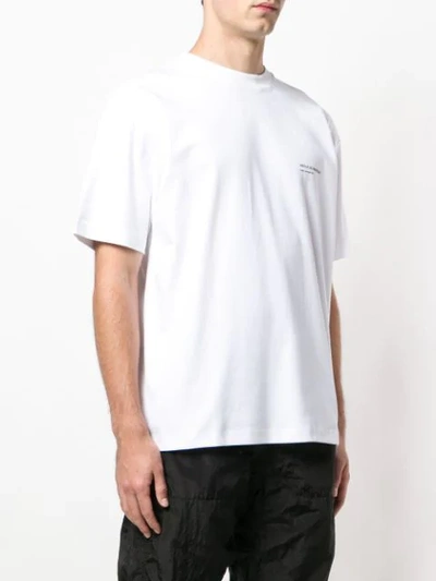 Shop Drôle De Monsieur Crew Neck T-shirt - White