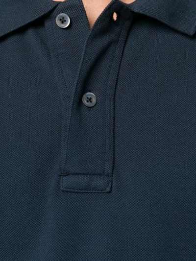 Shop Tom Ford Plain Polo Shirt In Blue