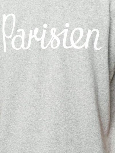 Shop Maison Kitsuné Parisien T-shirt In Grey