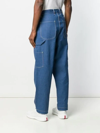 Shop Société Anonyme Carpenter Trousers In Blue