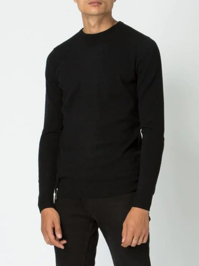 Shop Matthew Miller Herrao Merino Wool Sweater - Black