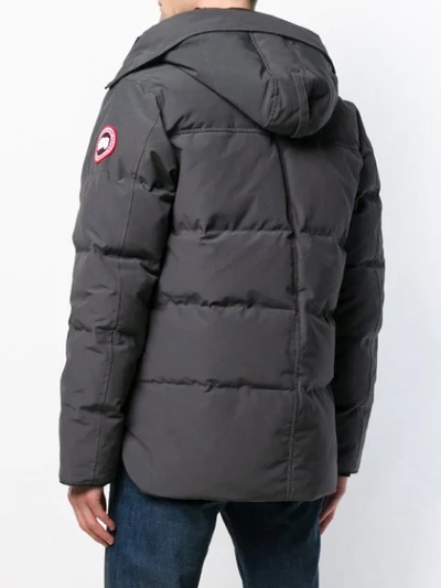 Shop Canada Goose Macmillan Parka Jacket In Grey