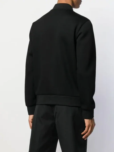 Shop Fendi Bag Bugs Zip-up Jacket In Black