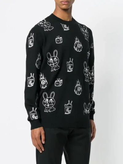 Shop Mcq By Alexander Mcqueen Sketch Print Sweatshirt In Black