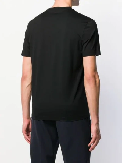 Shop Prada V-neck T-shirt In Black