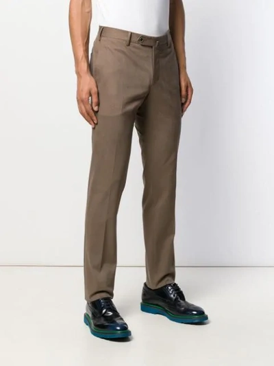 Shop Pt01 Lower East Side Hepcat Trousers In Brown