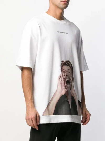 Shop Ih Nom Uh Nit David Bowie Print T-shirt In White