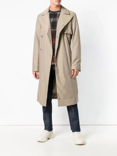 Shop Jw Anderson Trench Coat In Neutrals