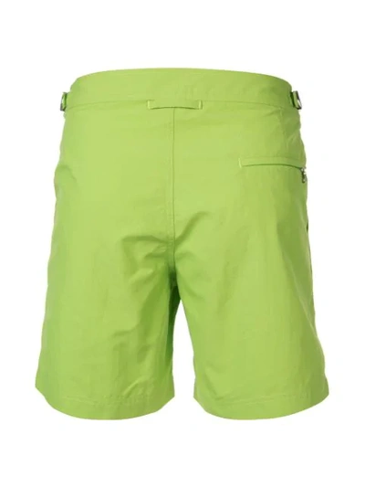 Shop Orlebar Brown Classic Swim Shorts In Green