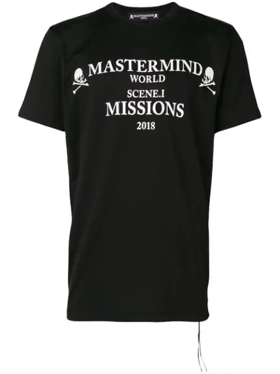 Shop Mastermind Japan Missions T-shirt - Black