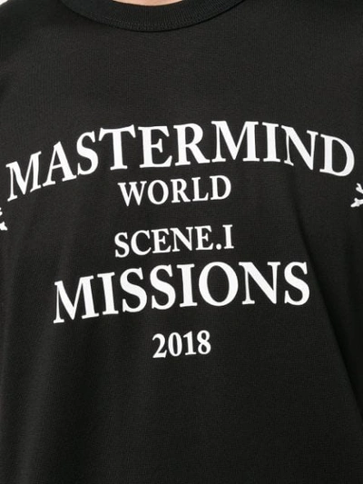 Shop Mastermind Japan Missions T-shirt - Black
