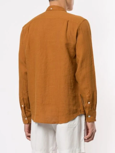 Shop Venroy Button-down Shirt In Brown