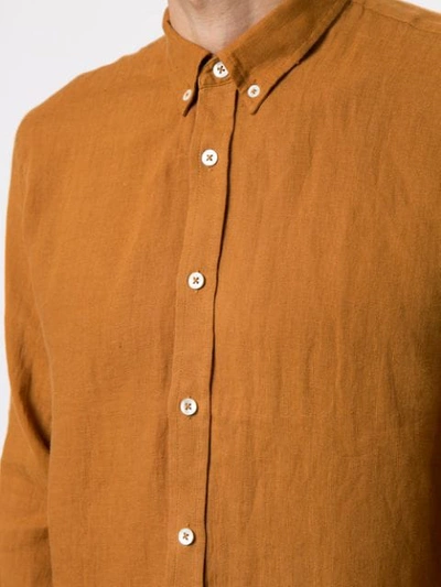 Shop Venroy Button-down Shirt In Brown