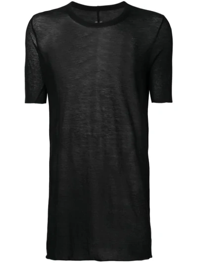 Shop Rick Owens Round Neck T-shirt In Black