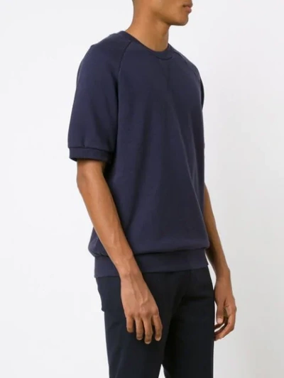 Shop 321 Shortsleeved Sweatshirt In Blue