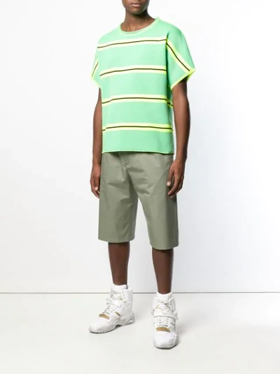 Shop Maison Margiela Chino Shorts In Green