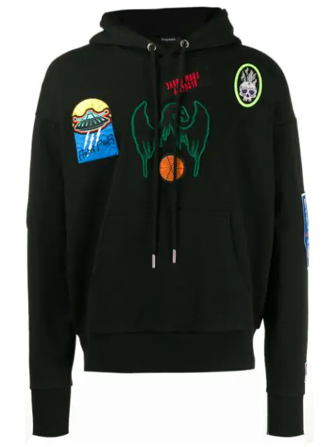 diesel patch hoodie