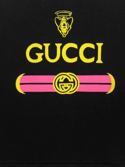 Shop Gucci Sweatshirt Mit Logo In Black