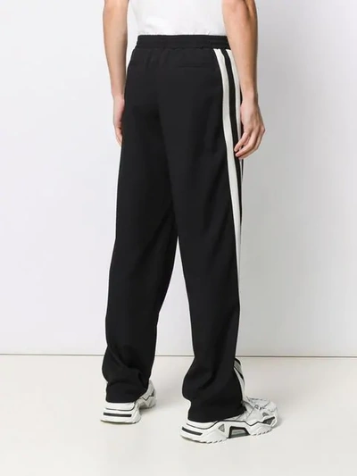 Shop Valentino Side Panelled Track Pants In Black