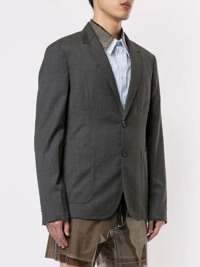 Shop N°21 Slim Suit Jacket In Grey